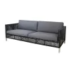 Cane-line Udendørs Loungemøbler<Connect 3 personers Sofa, black/antracite fra