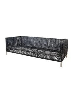 Cane-line Udendørs Loungemøbler<Connect 3 personers Sofa, black/antracite fra