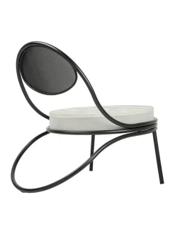 GUBI Lænestole<Copacabana Lounge Chair, black semi matt fra
