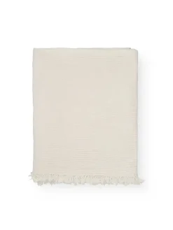 Aiayu Badeværelsestekstiler<Cotton throw, Pure Ecru fra