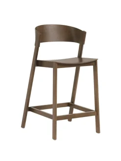 Muuto Barstole<Cover Counter Stool, stained dark brown fra