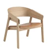 Muuto Loungestole|Lænestole<Cover Lounge Chair, oak w. cognac leather fra