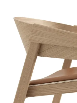 Muuto Loungestole|Lænestole<Cover Lounge Chair, oak w. cognac leather fra
