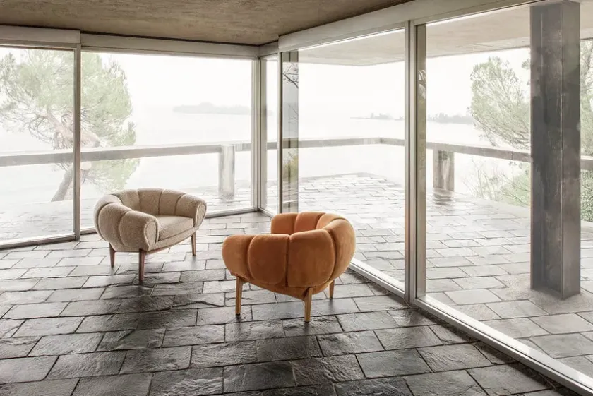 GUBI Lænestole<Croissant Lounge Chair, leather fra