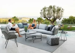 Cane-line Udendørs Loungemøbler|Havestole<Cube Fodskammel fra