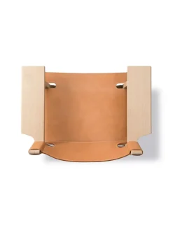 Fredericia Furniture Lænestole<Den Spanske Stol i naturfarvet læder, valnød olie af Børge Mogensen