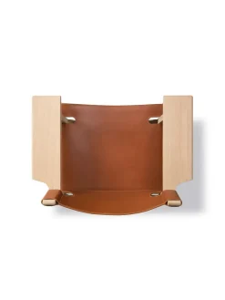 Fredericia Furniture Lænestole<Den Spanske Stol i sort læder, eg sort lak af Børge Mogensen