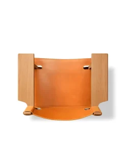 Fredericia Furniture Lænestole<Den Spanske Stol i sort læder, røget eg olie af Børge Mogensen