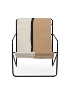 Ferm Living Lænestole<Desert Lounge Chair, sort fra
