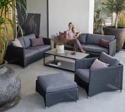 Cane-line Udendørs Loungemøbler<Diamond 2 pers Sofa inkl. hynde fra