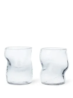 Ferm Living Service<Dimple Glass, set of 2 fra