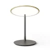 Nine Spots<Disc table light, brushed brass fra