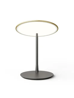 Nine Spots<Disc table light, brushed brass fra