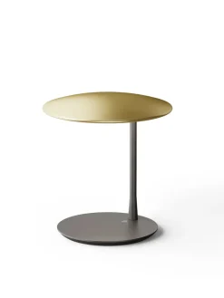 Nine Spots<Disc table light, brushed brass fra