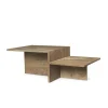 Ferm Living Sofaborde<Distinct Coffee Table, Dark Brown Travertine fra