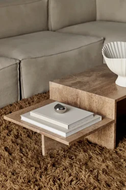 Ferm Living Sofaborde<Distinct Coffee Table, Travertine fra
