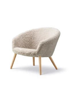 Fredericia Furniture Loungestole|Lænestole<Ditzel Lounge Chair, lammeskind fra
