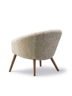 Fredericia Furniture Loungestole|Lænestole<Ditzel Lounge Chair, lammeskind fra