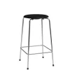 Fritz Hansen Barstole<Dot Barstol m. 4 ben, sortlakeret ask af Arne Jacobsen