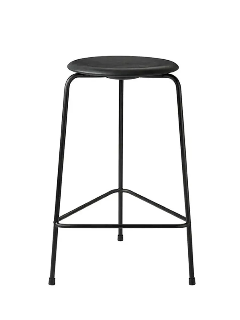 Fritz Hansen Barstole<Dot barstol, sort af Arne Jacobsen
