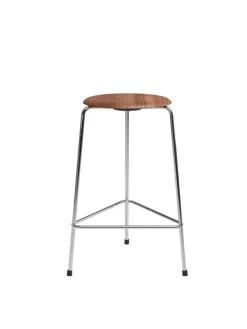 Fritz Hansen Barstole<Dot Barstol, valnød finer af Arne Jacobsen