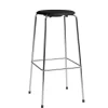 Fritz Hansen Barstole<Dot Høj Barstol m. 4 ben, sortlakeret ask af Arne Jacobsen