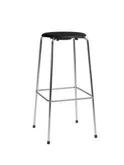 Fritz Hansen Barstole<Dot Høj Barstol m. 4 ben, sortlakeret ask af Arne Jacobsen