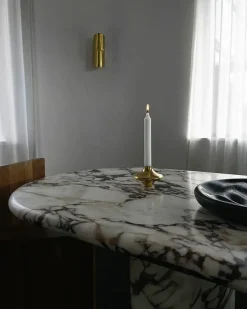 Hein Studio Lysestager<Doublet Candleholder Small, gold fra