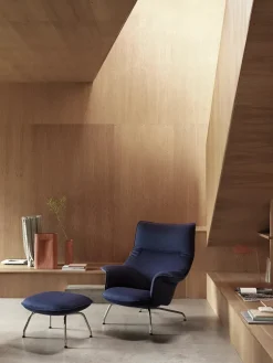 Muuto Fodskamler|Lænestole<Doze Lounge Chair inkl. Fodskammel, easy leather root fra