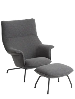 Muuto Fodskamler|Lænestole<Doze Lounge Chair inkl. Fodskammel, cognac refine leather fra