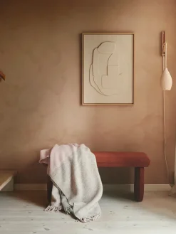 Silkeborg Uldspinderi Puder Og Plaider<Drejø Plaid, camel fra