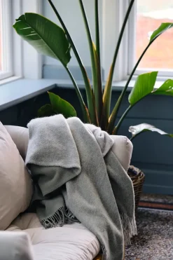 Silkeborg Uldspinderi Puder Og Plaider<Drejø Plaid, grey mix fra