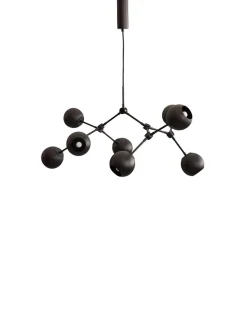 101 Copenhagen Lysekroner|Spots<Drop Chandelier Globe, Mini, Burned Black fra