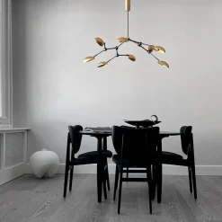 101 Copenhagen Lysekroner|Spots<Drop Chandelier, mini brass fra