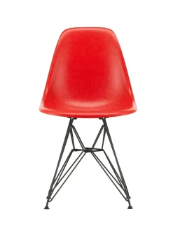 Vitra Spisebordsstole<Eames Fiberglass Chair DSR, sortlakeret fra