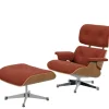 Vitra Fodskamler|Loungestole<Eames Lounge Chair, kirsebær, calma brandy inkl. Fodskammel fra