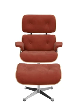 Vitra Fodskamler|Loungestole<Eames Lounge Chair, kirsebær, calma brandy inkl. Fodskammel fra
