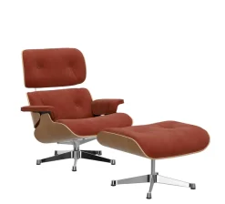 Vitra Fodskamler|Loungestole<Eames Lounge Chair, kirsebær, calma brandy inkl. Fodskammel fra
