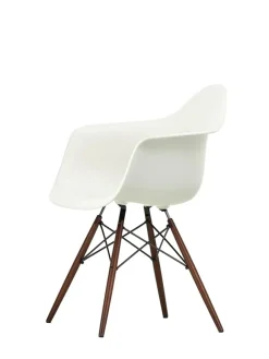 Vitra Spisebordsstole<Eames Plastic Armchair DAW, mørk ahorn/white fra