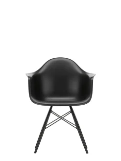 Vitra Spisebordsstole<Eames Plastic Armchair DAW, sortlakeret ahorntræ fra
