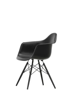 Vitra Spisebordsstole<Eames Plastic Armchair DAW, sortlakeret ahorntræ fra