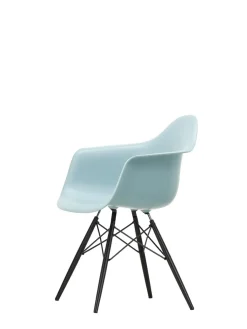 Vitra Spisebordsstole<Eames Plastic Armchair DAW, sortlakeret ahorntræ fra