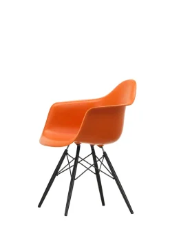 Vitra Spisebordsstole<Eames Plastic Armchair DAW, sortlakeret ahorntræ fra