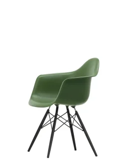 Vitra Spisebordsstole<Eames Plastic Armchair DAW, sortlakeret ahorntræ fra