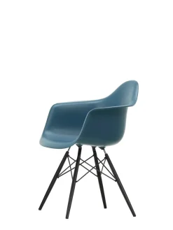Vitra Spisebordsstole<Eames Plastic Armchair DAW, sortlakeret ahorntræ fra