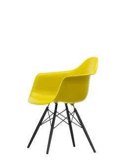 Vitra Spisebordsstole<Eames Plastic Armchair DAW, sortlakeret ahorntræ fra