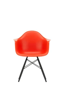 Vitra Spisebordsstole<Eames Plastic Armchair DAW, sortlakeret ahorntræ fra