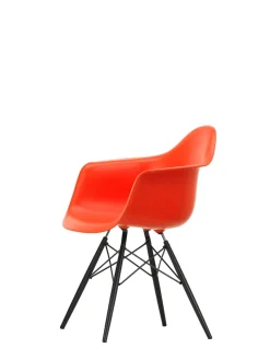 Vitra Spisebordsstole<Eames Plastic Armchair DAW, sortlakeret ahorntræ fra