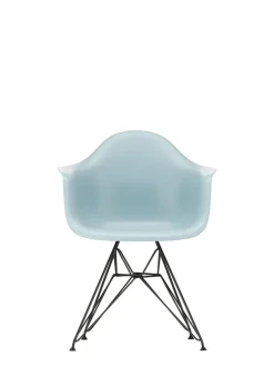 Vitra Spisebordsstole<Eames Plastic Armchair DAR, sort pulverlakering fra