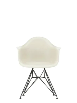 Vitra Spisebordsstole<Eames Plastic Armchair DAR, sort pulverlakering fra